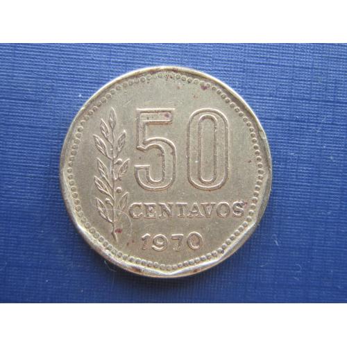 Монета 50 сентаво Аргентина 1970
