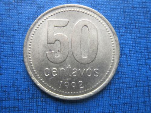 Монета 50 сентаво Аргентина 1992