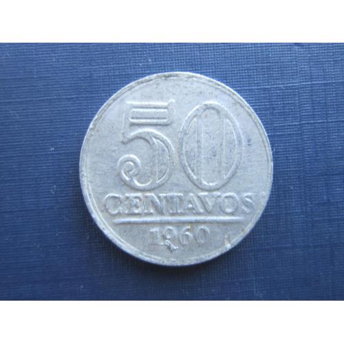 Монета 50 сентаво Бразилия 1960