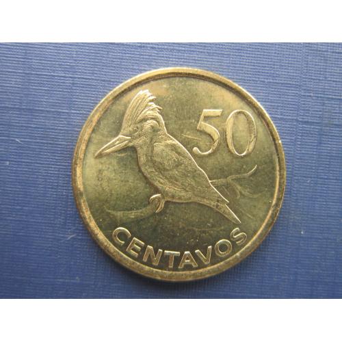Монета 50 сентаво Мозамбик 2006 фауна птица