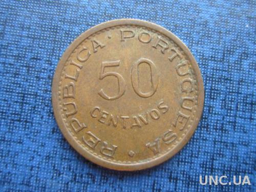 монета 50 сентаво Мозамбик Португальский 1973
