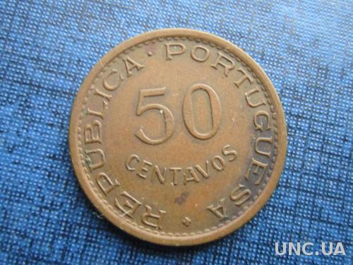 монета 50 сентаво Мозамбик Португальский 1974
