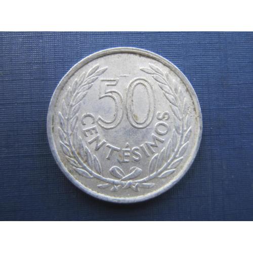 Монета 50 сентесимо Уругвай 1965