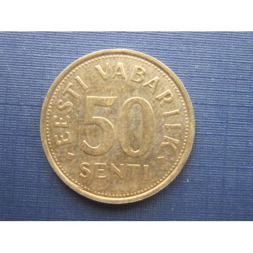 Монета 50 сенти Эстония 2004