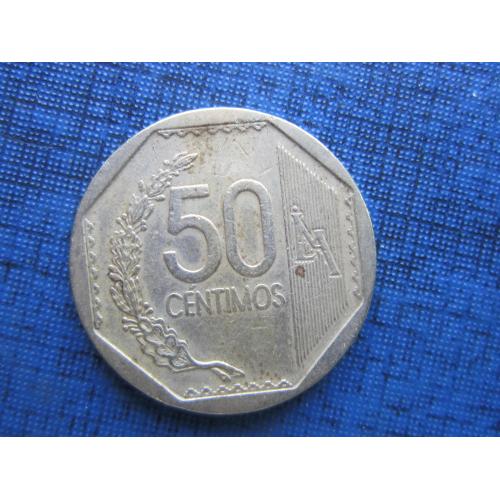 Монета 50 сентимо Перу 2006