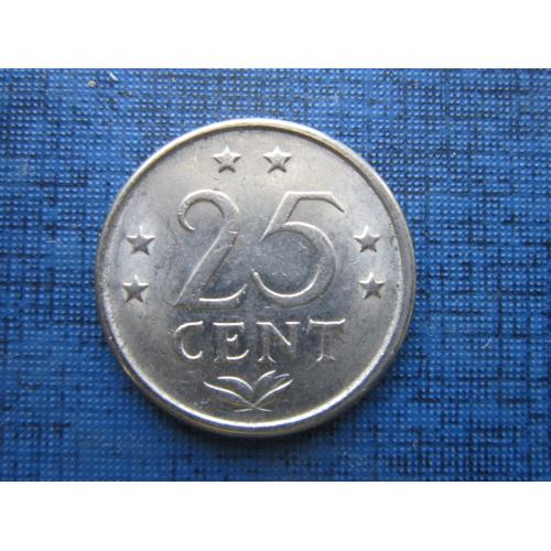 Монета 25 центов Нидерландские Антильские острова Антилы 1984