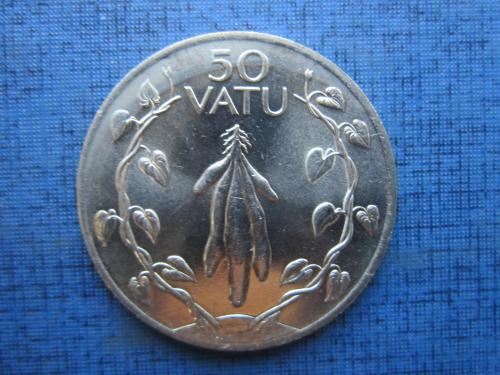 Монета 50 вату Вануату 1990 сладкий картофель состояние