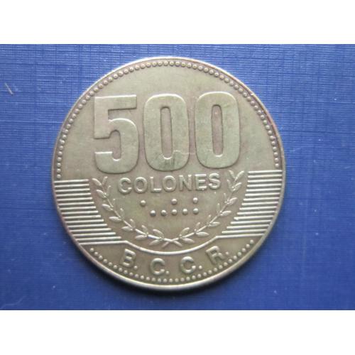 Монета 500 колон Коста-Рика 2007