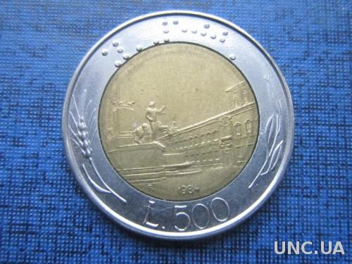 Монета 500 лир Италия 1984
