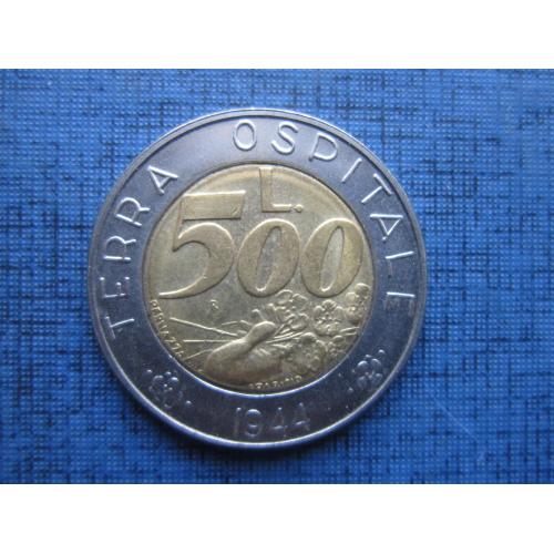 Монета 500 лир Сан Марино 1991