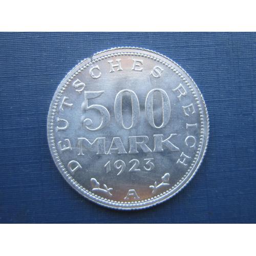 Монета 500 марок Германия 1923 А состояние