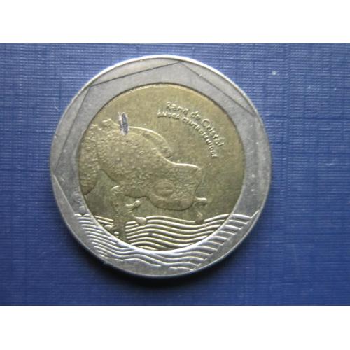 Монета 500 песо Колумбия 2016 фауна лягушка