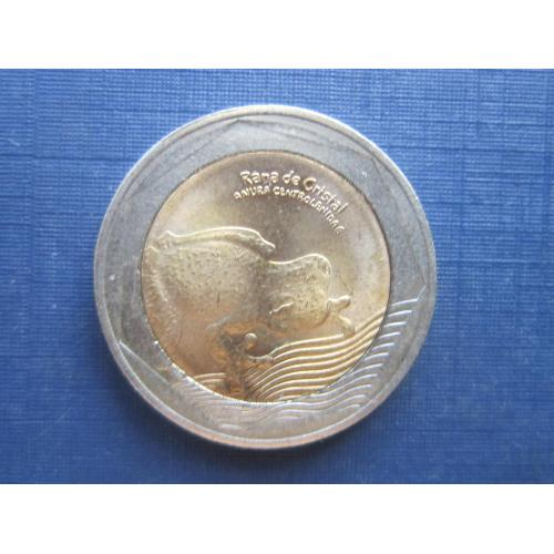 Монета 500 песо Колумбия 2022 фауна лягушка состояние