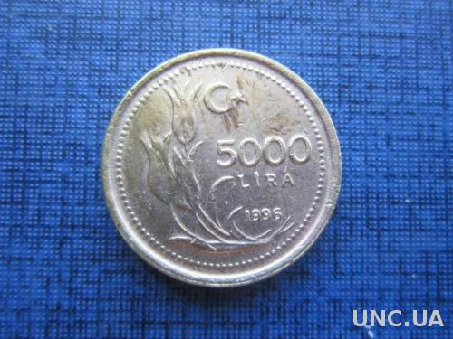 монета 5000 лир Турция 1996
