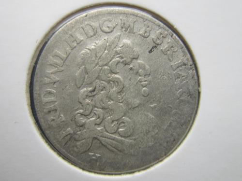 Монета 6 грошей шостак Германия Пруссия 1682 Фридрих-Вильгельм I серебро