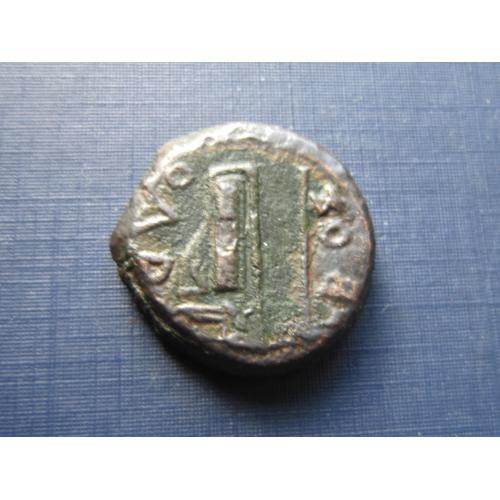 Монета Борисфен (обол) Ольвия 4-й век до НЭ бронза сохран