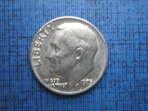 Монета дайм 10 центов США 1975