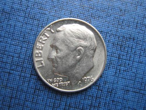 Монета дайм 10 центов США 1976