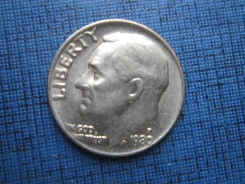 Монета дайм 10 центов США 1980-Р
