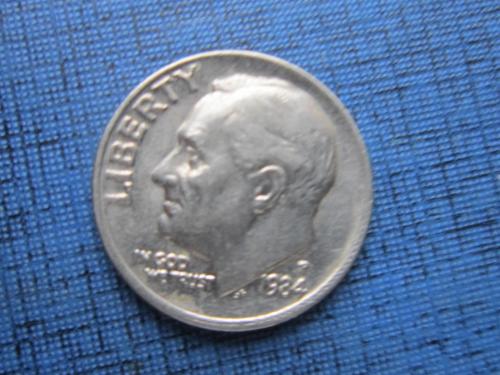Монета дайм 10 центов США 1984-Р