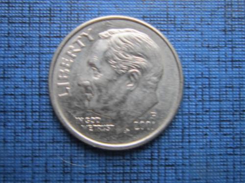 Монета дайм 10 центов США 2001-Р