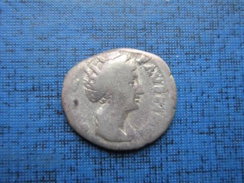 Монета денарий Древний Рим Фаустина младшая 170-176 год НЭ серебро