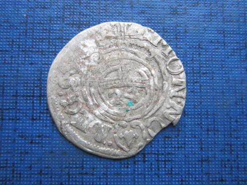Монета драйпелькер 1.5 гроша Ливония Эльбинг 1633 Густав II Адольф посмертный серебро №2