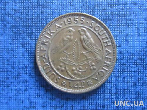 Монета фартинг 1/4 пенни ЮАР 1955

