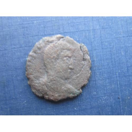 Монета фолис Древний Рим Римская империя Константин ранний покорение сарматов