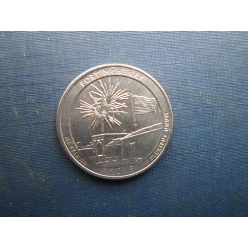Монета квотер 25 центів США 2013 Р 19-й парк Форт Мак-Генрі Меріленд