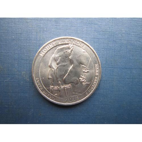 Монета квотер 25 центів США 2013 Р 20-й парк Маунт-Рашмор Південна Дакота