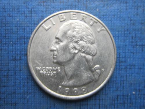 Монета квотер 25 центов США 1986 Р