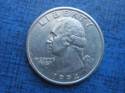 Монета квотер 25 центов США 1994 Р