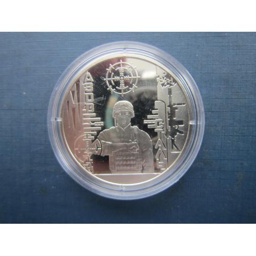 Монета медаль НБУ Україна 2022 місто героїв Маріуполь Азов Сталь