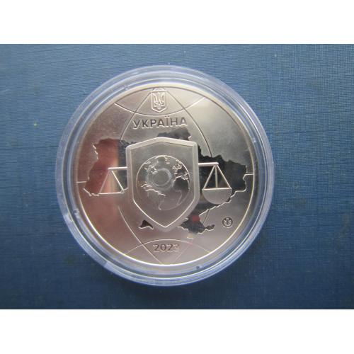 Монета медаль НБУ Україна 2023 Об'єднані заради справедливості Львів