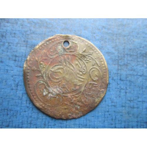 Монета подделка под старинную монету Турция (жетон) для головного убора невест D=25 мм