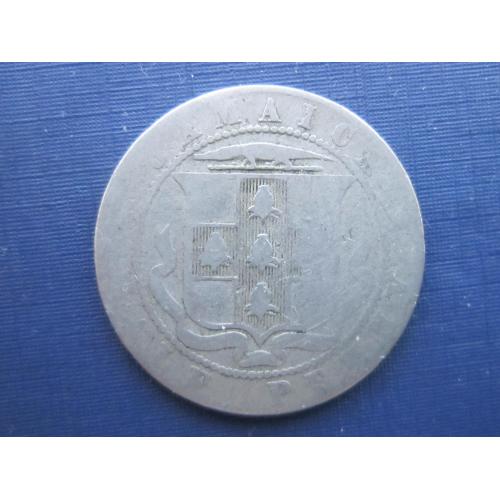 Монета пол 1/2 пенни Ямайка Британская 1919