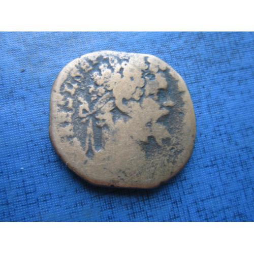 Монета сестерций 2.5 асса Древний Рим 193-211 год НЭ Луций Септимий Север вес 18.5 грамм