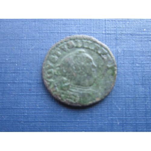 Монета солид шеляг боратинка Польша 1736-1756 Август III Толстый №2