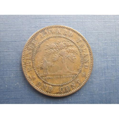 Монета токен 1 цент Канада Остров принца Эдуарда 1871