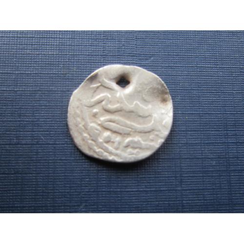 Монета Турция турки-сельджуки 16-й век серебро вес 0.55 грамм с отверстием дукач