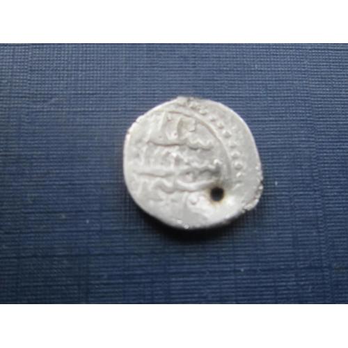 Монета Турция турки-сельджуки 16-й век серебро вес 0.7 грамм с отверстием дукач