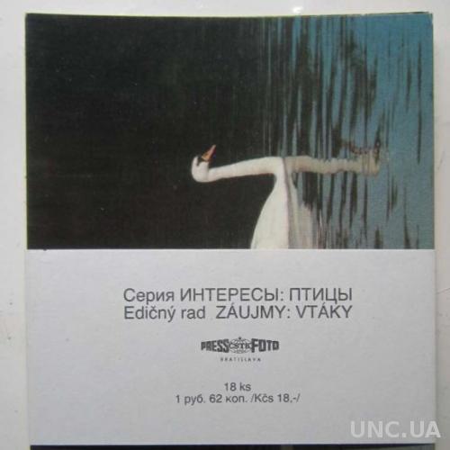 Набор открыток Чехия Серия Интересы: Птицы
