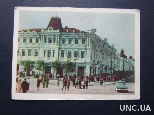 открытка 1961 Омск гостиница Октябрь
