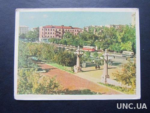 открытка 1961 Омск сквер 30 лет ВЛКСМ
