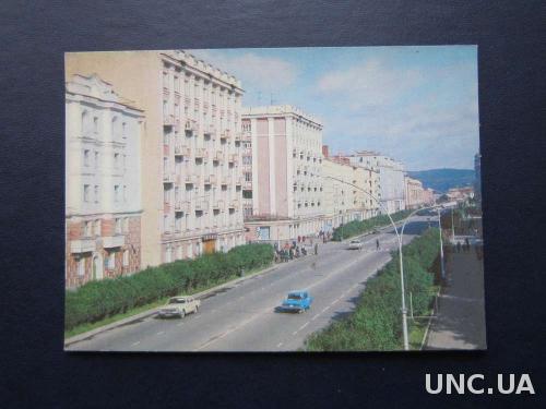 открытка 1980 Мурманск просп Ленина
