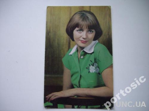 открытка актриса Антонина Лефтий 1981
