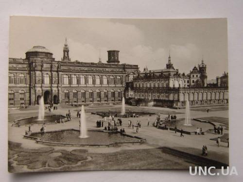 Открытка старая Германия Дрезден 1964
