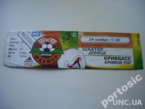 Шахтёр-Квивбас 2002 Чемпионат Украины
