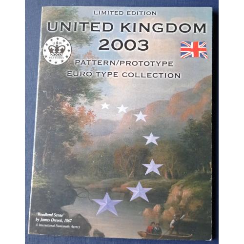 Сувенирный набор 8 монет Великобритания Шотландия 2003 Проба Европроба корабль фауна трон всадник